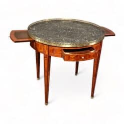 French Louis XVI Bouillotte Table- front view with pulled out inset panels - Styylish