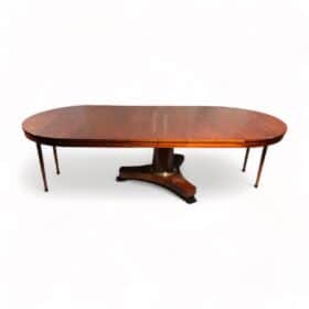 Extendable Biedermeier Mahogany Table, 1830