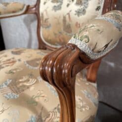 Pair of Louis XV Armchairs- detail of armrest right side- Styylish