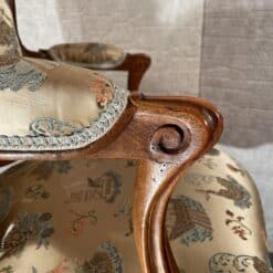 Pair of Louis XV Armchairs- detail of armrest side view- Styylish