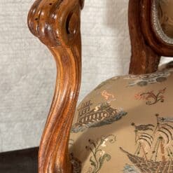 Pair of Louis XV Armchairs- detail of armrest left side- Styylish