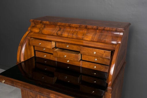 19th Century Biedermeier Secretary Desk - Drawers Open - Styylish
