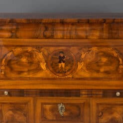 19th Century Biedermeier Secretary Desk - Roll Top Closed - Styylish