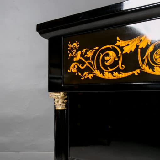 Pair of Biedermeier Dressers - Gold Details - Styylish