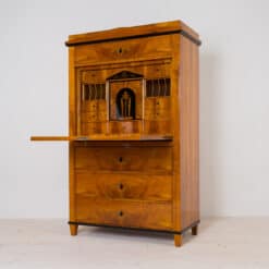 Cherry Biedermeier Secretary Desk - Desk Plate - Styylish