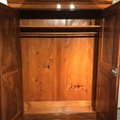 Biedermeier walnut armoire- inside view- Styylish
