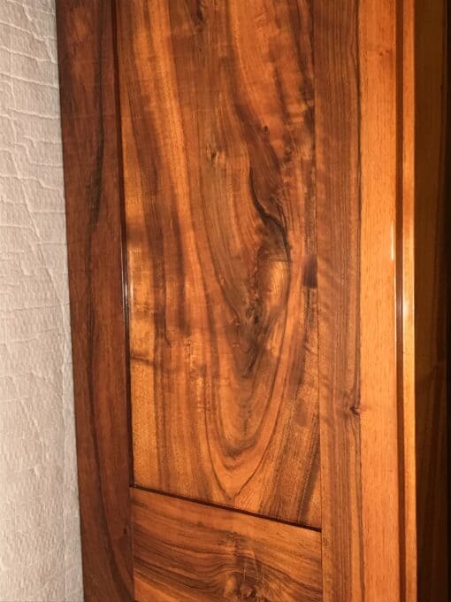 Biedermeier walnut armoire- side view- Styylish