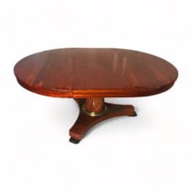 Extendable Biedermeier Mahogany Table, 1830
