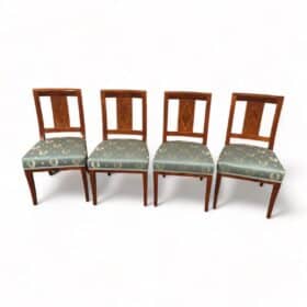 Set of Four Neoclassical Chairs, South German 1810