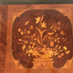 Louis XVI Style Chest of Drawers- marquetry detail top- Styylish