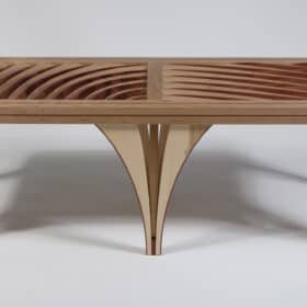 Modern Bench by Michael Mittelman, M.33,  Hand Made