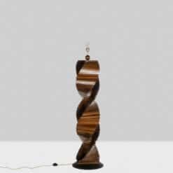 Sculptural Wooden Lamp - Without Shade - Styylish