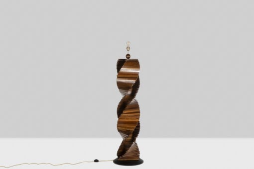 Sculptural Wooden Lamp - Without Shade - Styylish