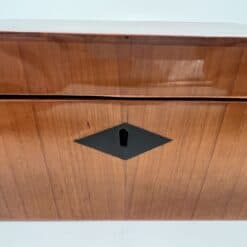 Cherry Wood Biedermeier Box - Keyhole Detail - Styylish