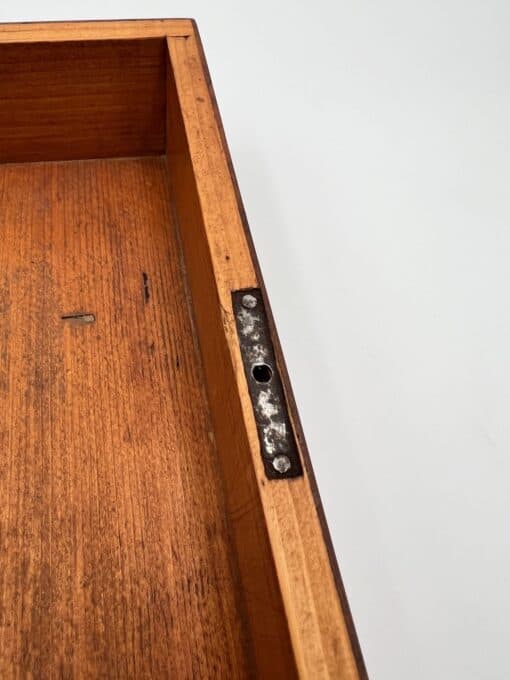 Walnut Biedermeier Box - Interior Hinge Detail - Styylish