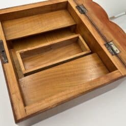 Cherry Wood Biedermeier Box - Interior Compartments - Styylish