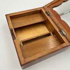 Cherry Wood Biedermeier Box - Removable Interior Compartments - Styylish