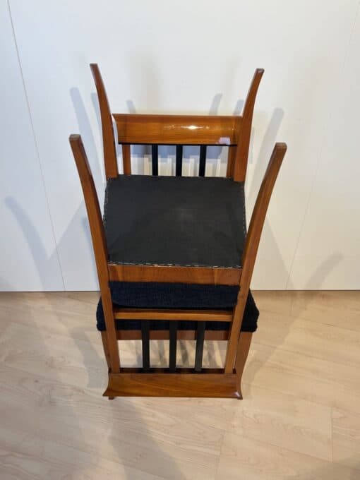 Set of Six Biedermeier Chairs - Stacked Chairs - Styylish
