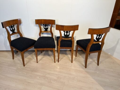 Set of Four Biedermeier Chairs - All Angles - Styylish