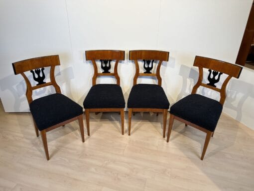 Set of Four Biedermeier Chairs - Front Profiles - Styylish