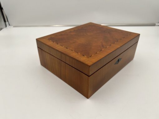Cherry Wood Biedermeier Box - Side Profile - Styylish
