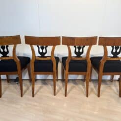 Set of Four Biedermeier Chairs - Back Profiles - Styylish
