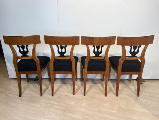 Set of Four Biedermeier Chairs - Back Profiles - Styylish