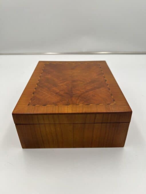Cherry Wood Biedermeier Box - Side - Styylish