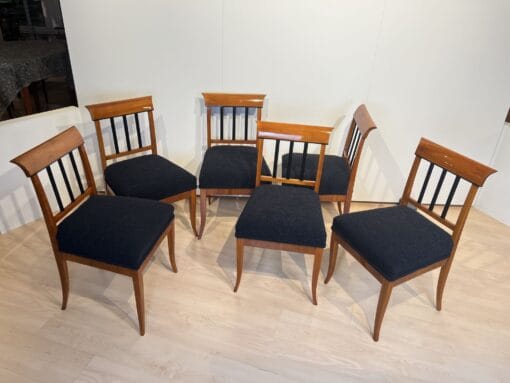 Set of Six Biedermeier Chairs - All Angles - Styylish