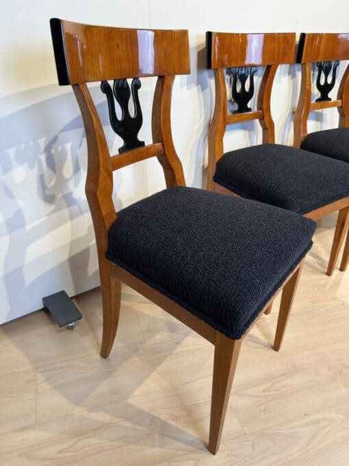 Set of Four Biedermeier Chairs - Side Upholstery Profile - Styylish