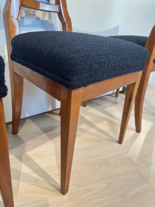 Set of Four Biedermeier Chairs - Upholstery Edge Detail - Styylish