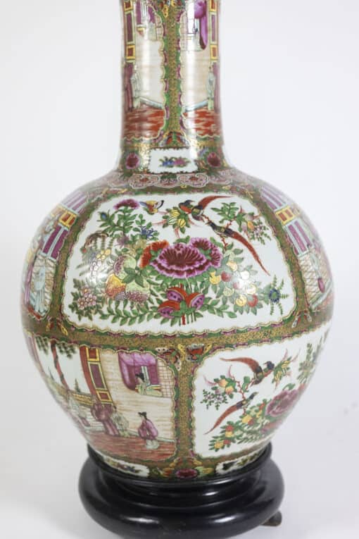 Canton Porcelain Vases - Rounded Base - Styylish