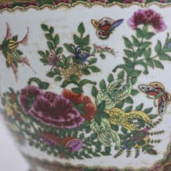 Canton Porcelain Vases - Decorative Floral and Insects - Styylish