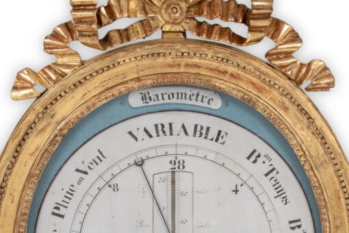 Louis XVI Barometer - Top Detail - Styylish