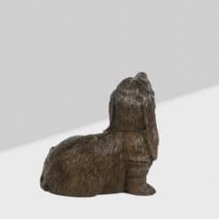 Carved Basswood Dog - Back Profile - Styylish