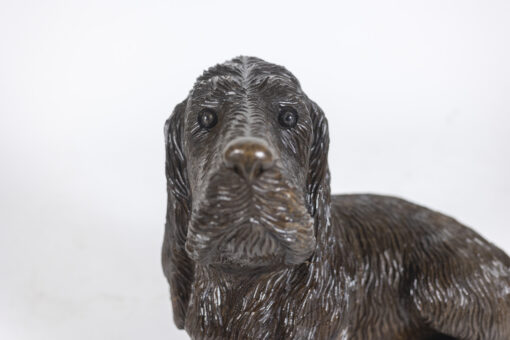 Carved Basswood Dog - Face Detail - Styylish