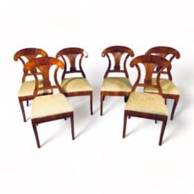 Six Biedermeier Chairs, Southern German 1820