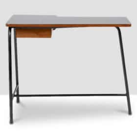 Jacques Hitier Desk for MBO, Oak and Black Metal, 1951