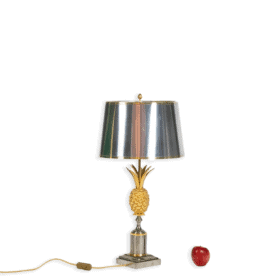 Maison Charles Lamp in Gilded Bronze and Sheet Metal, 1970s.