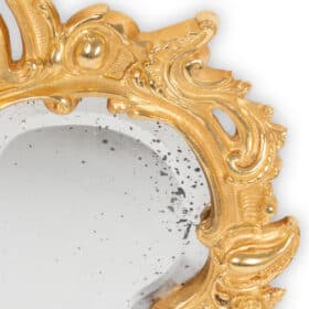 Louis XV Style Mirror in Gilded Bronze, Circa 1880.