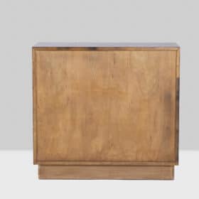 Brass Chest of Drawers in Lacquered Beech, Contemporary Work