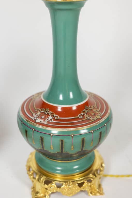 French Porcelain Lamps - Base Detail - Styylish