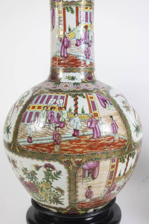 Canton Porcelain Vases - Decorative Scene - Styylish