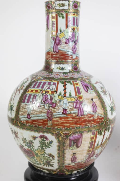 Canton Porcelain Vases - Painted - Styylish