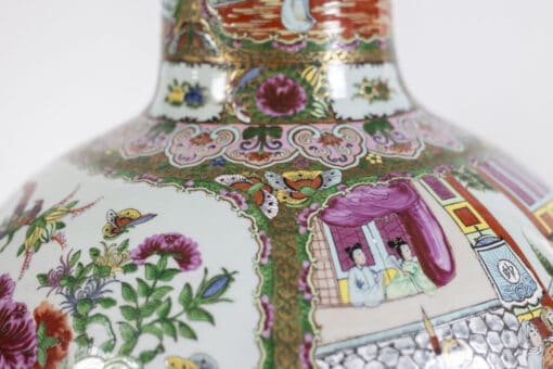 Canton Porcelain Vases - Neck - Styylish