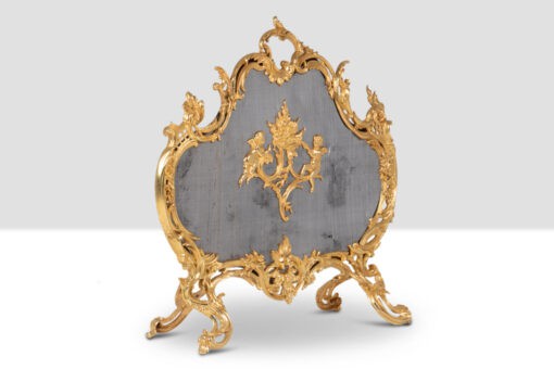 Louis XV Style Ormolu Fir Screen - Gold Frame - Styylish