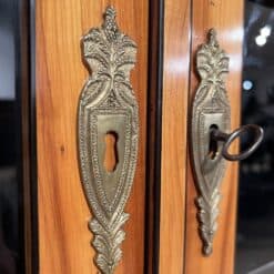 Cherry Biedermeier Bookcase - Brass Detail - Styylish