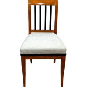 Biedermeier Side Chairs Pair, Solid Walnut, Franconia, Germany circa 1825