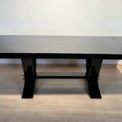 Art Deco Expandable Dining Table - Extended With Leaves - Styylish