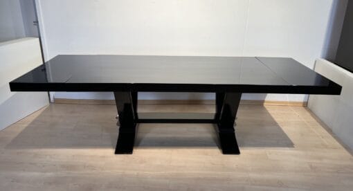 Art Deco Expandable Dining Table - Extended With Leaves - Styylish
